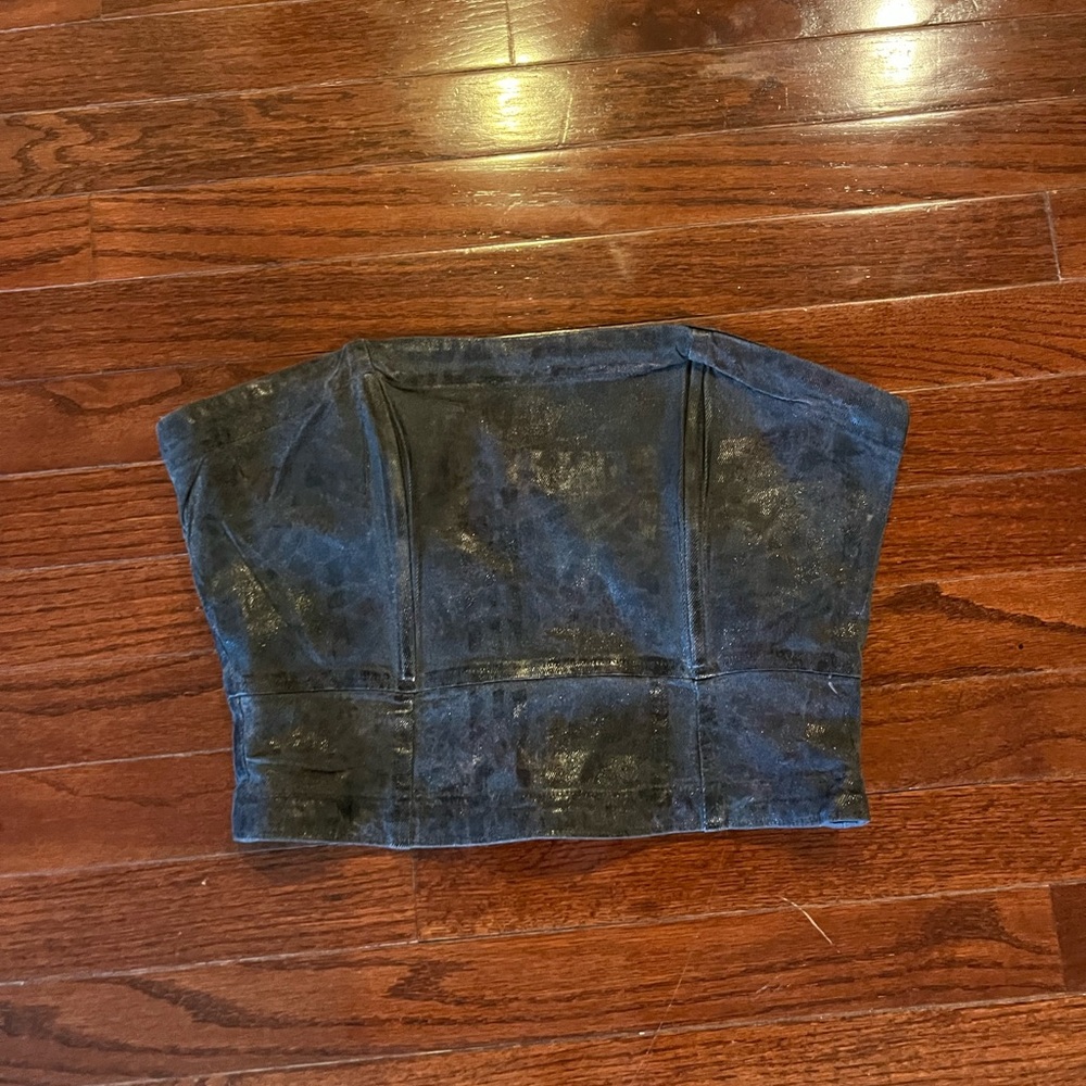 Forever 21 Dark Wash Denim Top